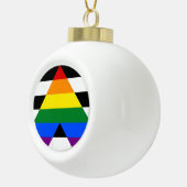 Straight Ally Keramik Kugel-Ornament (Rechts)