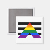 Straight Ally Magnet (Vorderseite/Rückseite)