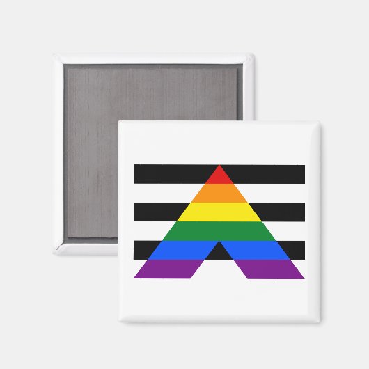 Straight Ally Magnet (Vorderseite/Rückseite)