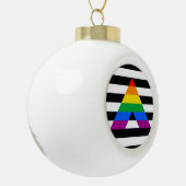 STRAIGHT ALLY PRIDE 2014 PRIDE.png Keramik Kugel-Ornament (Links)