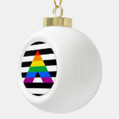 STRAIGHT ALLY PRIDE 2014 PRIDE.png Keramik Kugel-Ornament (Rechts)