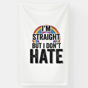 Straight Ally Regenbogen Vintage-Typografie-Shirt_ Banner