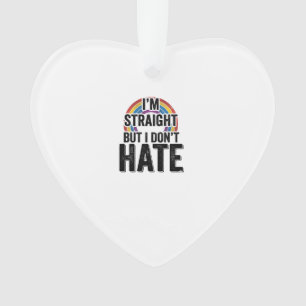 Straight Ally Regenbogen Vintage-Typografie-Shirt_ Ornament