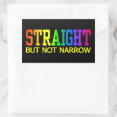 STRAIGHT-Aufkleber Rechteckiger Aufkleber (Tasche)