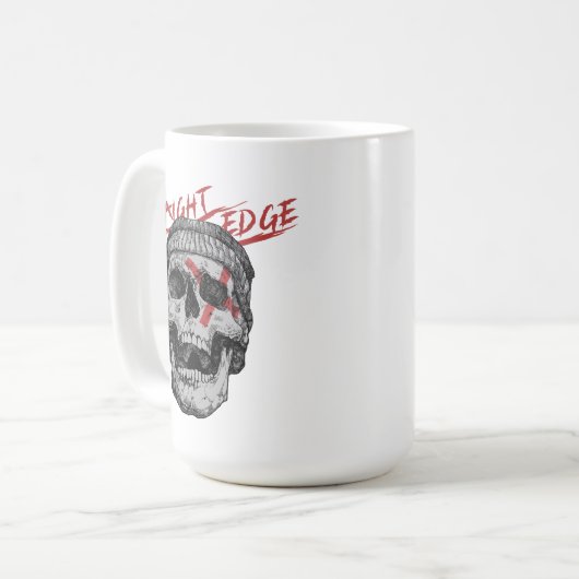 Straight Edge Skull Kaffeetasse (Vorderseite Links)