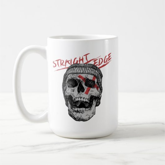 Straight Edge Skull Kaffeetasse (Links)