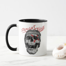 Straight Edge Skull Tasse