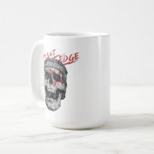 Straight Edge Totenkopf Kaffeetasse (Vorderseite Links)