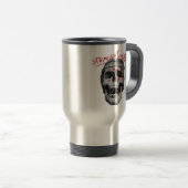 Straight Edge Totenkopf Reisebecher (VorderseiteRechts)