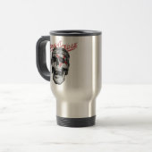 Straight Edge Totenkopf Reisebecher (Vorderseite Links)