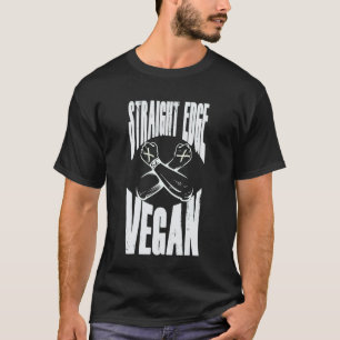 Straight Edge Veganer, Anti-Drogen, Punk T-Shirt