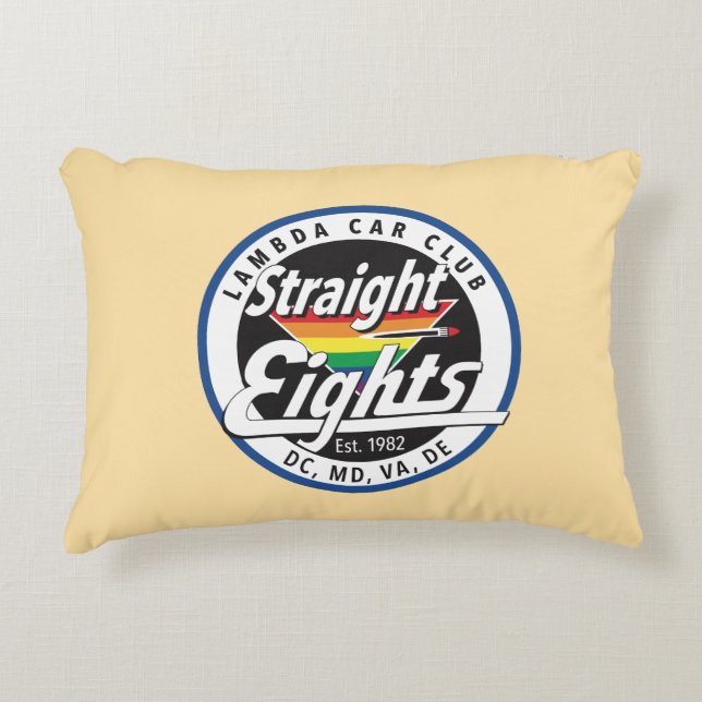 Straight Eights/LCCI Throw Kissen (Beige) (Vorderseite)