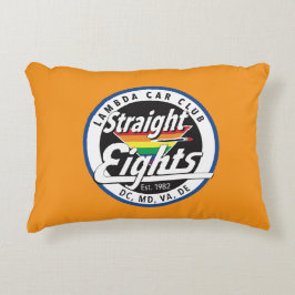 Straight Eights/LCCI Throw Pillow (Orange) Dekokissen