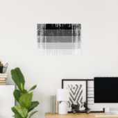 STRAIGHT FLAG DISTRESSED -.pnng Poster (Heimbüro)