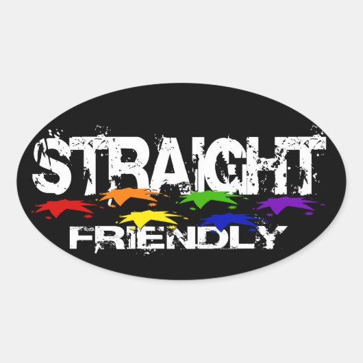 Straight Friendly Stickers (Vorderseite)