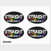 Straight Friendly Stickers (Blatt)