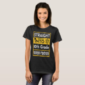 Straight Into 10th Grade First Day Of School Outfi T-Shirt (Vorne ganz)
