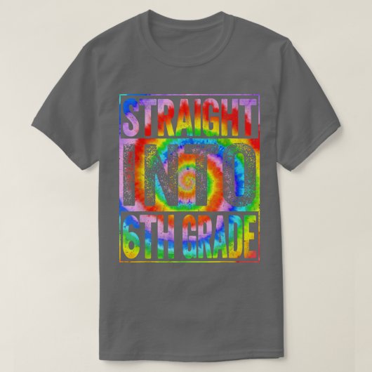 Straight Into 6th Grade Back To School 100 Days Of T-Shirt (Design vorne)