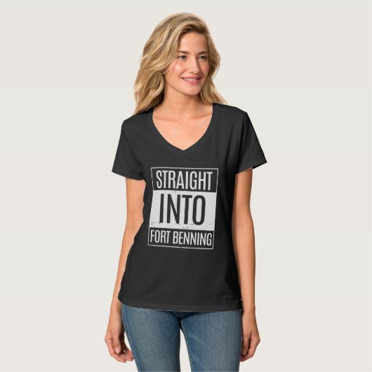 Straight Into Fort Benning Basic BCT T-Shirt (Vorderseite Vollansicht)