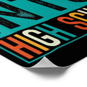 Straight Into High School Back To School Teacher K Poster (Ecke)