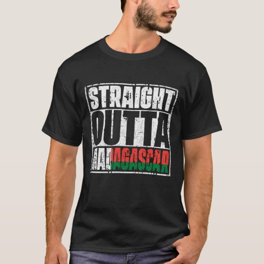 Straight Outdoor Madagascar Flag T-Shirt (Vorderseite)