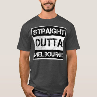 Straight Outdoor Melbourne city Florida Vintag Dis T-Shirt