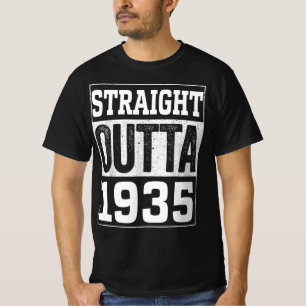 Straight Outta 1935 , 1935 Glückliches Geburtstag T-Shirt
