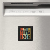 Straight Outta 1966 Klassischer Geburtstag 1966 Magnet (In Situ (Geschirrspüler))