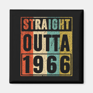 Straight Outta 1966 Klassischer Geburtstag 1966 Magnet