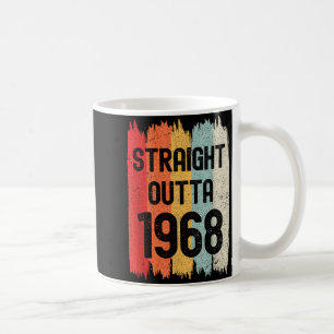 Straight Outta 1968 Lustiger Retro-Geburtstag Awes Kaffeetasse