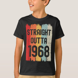 Straight Outta 1968 Lustiger Retro-Geburtstag Awes T-Shirt