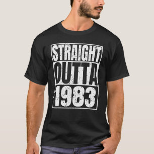 Straight Outta 1983 39. Geburtstag Retro 39 Jahre T-Shirt