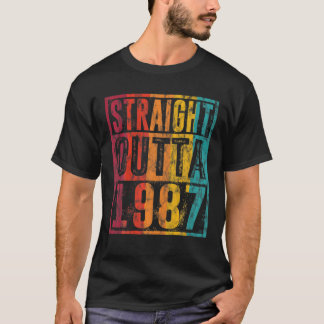 Straight Outta 1987 Vintage Geburtstagsgeschenke R T-Shirt