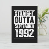 Straight Outta 1992 29. Geburtstag Einladung (Stehend Vorderseite)