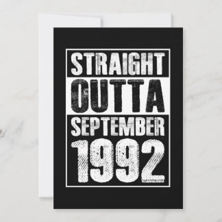 Straight Outta 1992 29. Geburtstag Einladung