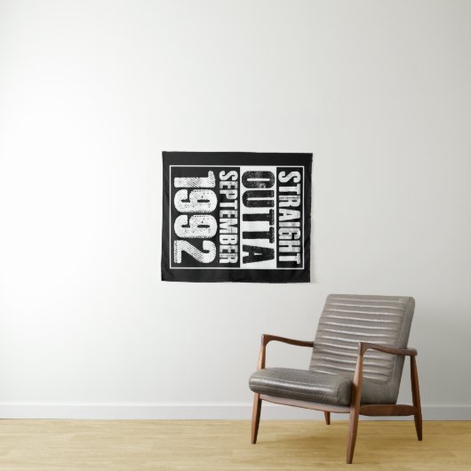 Straight Outta 1992 29. Geburtstag Wandteppich (Beispiel (Horizontal))