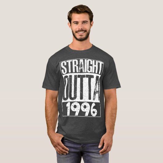 Straight Outta 1996 Cooles Geschenk für den 21. Ge T-Shirt (Vorne ganz)
