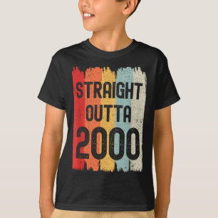 Straight Outta 2000 Lustiger Retro-Geburtstag Awes T-Shirt