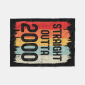 Straight Outta 2004 Lustiger Retro-Geburtstag Awes Fleecedecke (Vorderseite (Horizontal))