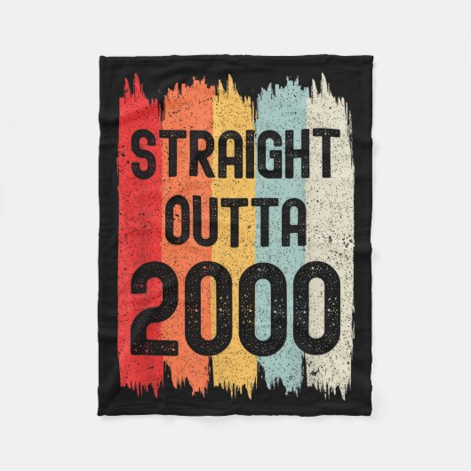 Straight Outta 2004 Lustiger Retro-Geburtstag Awes Fleecedecke (Vorderseite)