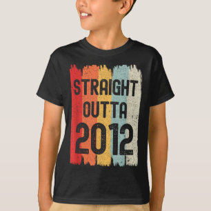 Straight Outta 2012 Lustiger Retro-Geburtstag Awes T-Shirt
