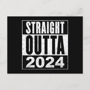 Straight Outta 2024 Postkarte