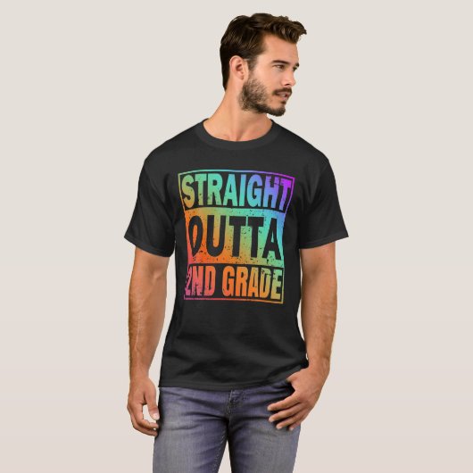 Straight Outta 2Nd Grad 2Nd Grade Great Graduatio T-Shirt (Vorne ganz)