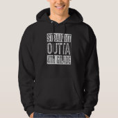 Straight Outta 4th Grade Fourth Grade Graduation Hoodie (Vorderseite)