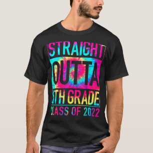 Straight Outta 5th Grade Great Abschluss Geschenk  T-Shirt