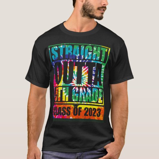 Straight Outta 5th Grade Great Graduation 2 T-Shirt (Vorderseite)