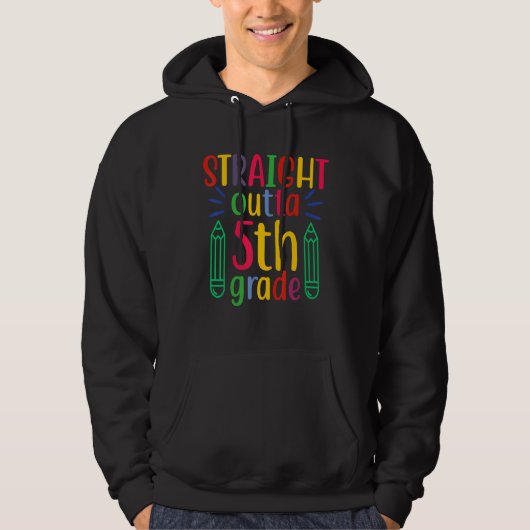 Straight Outta 5th Grade Hoodie (Vorderseite)