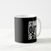 Straight Outta 6 7 Era Meme Funny Gen Alpha Six Se Kaffeetasse (VorderseiteRechts)