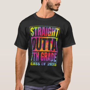 Straight Outta 7th Grade Abschluss 2025 Class Sev T-Shirt
