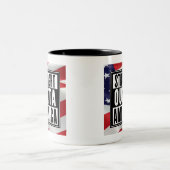"Straight Outta America" Zweifarbige Tasse (Mittel)